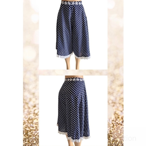 Free People Pants - Free People KAS New York Daisy Dot Flower Embroidered Culottes S